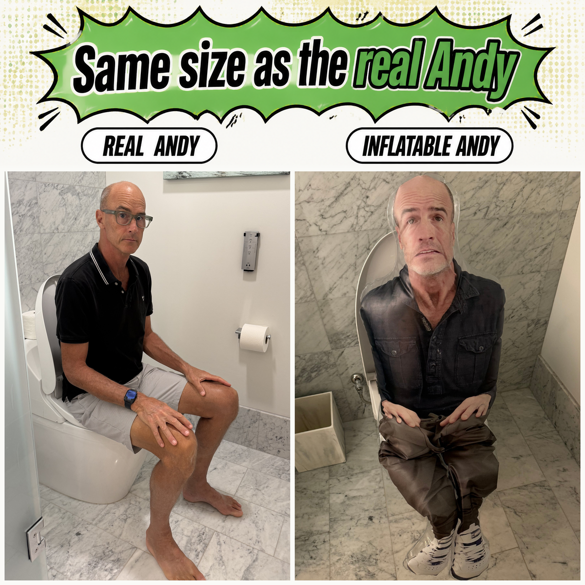 Inflatable Squatting Andy