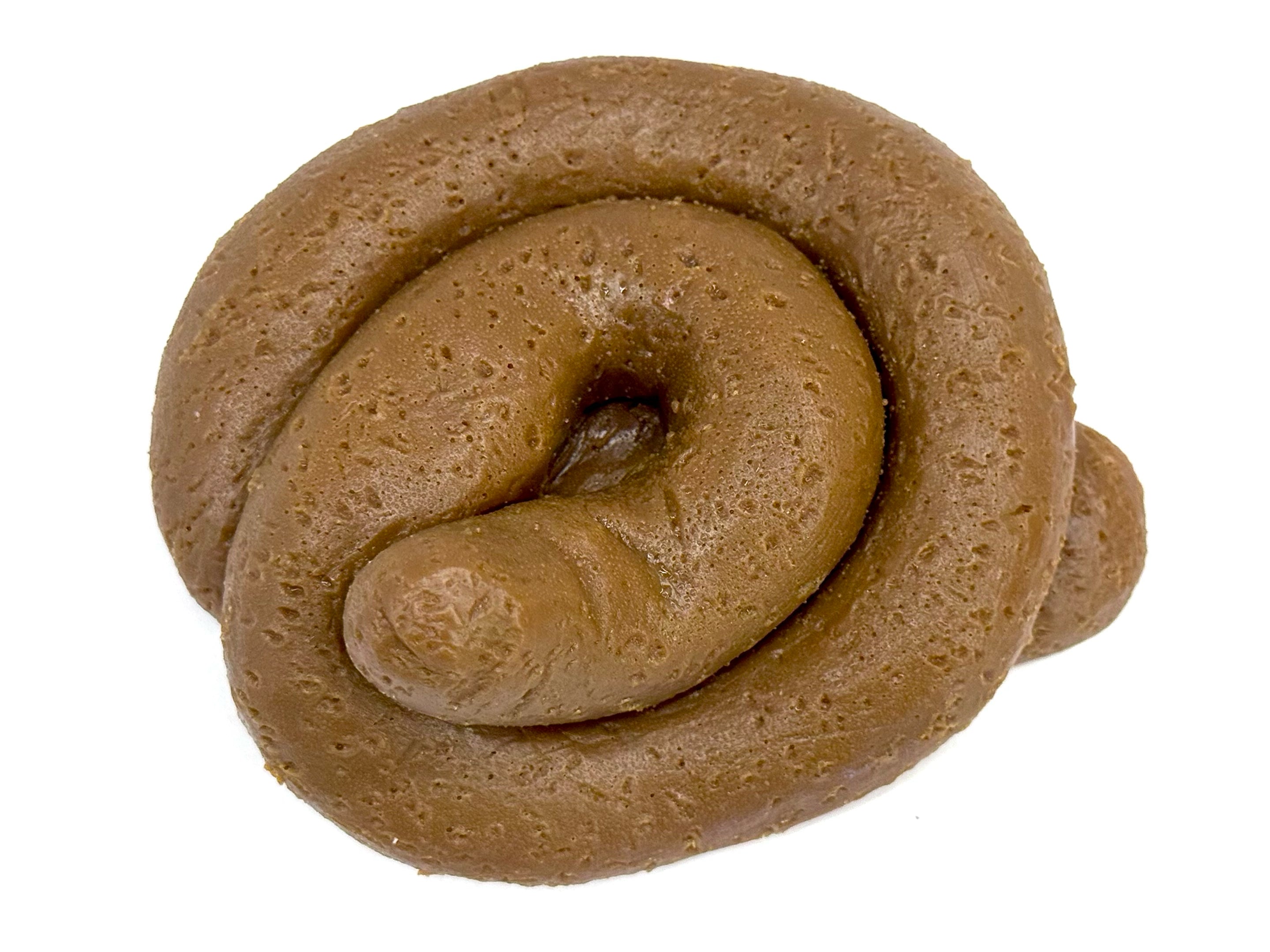 Realistic large fake poop prank prop close up