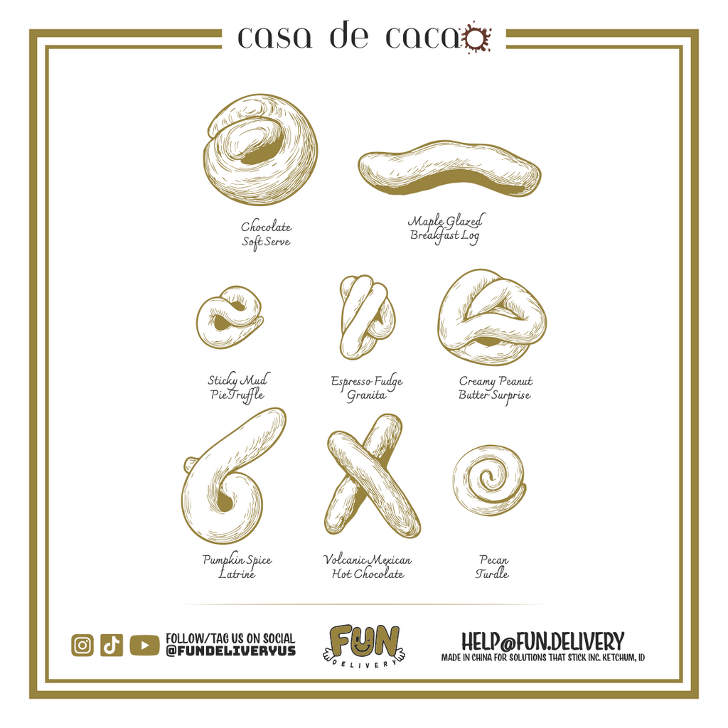 Casa de CacaO novelty flavor description card
