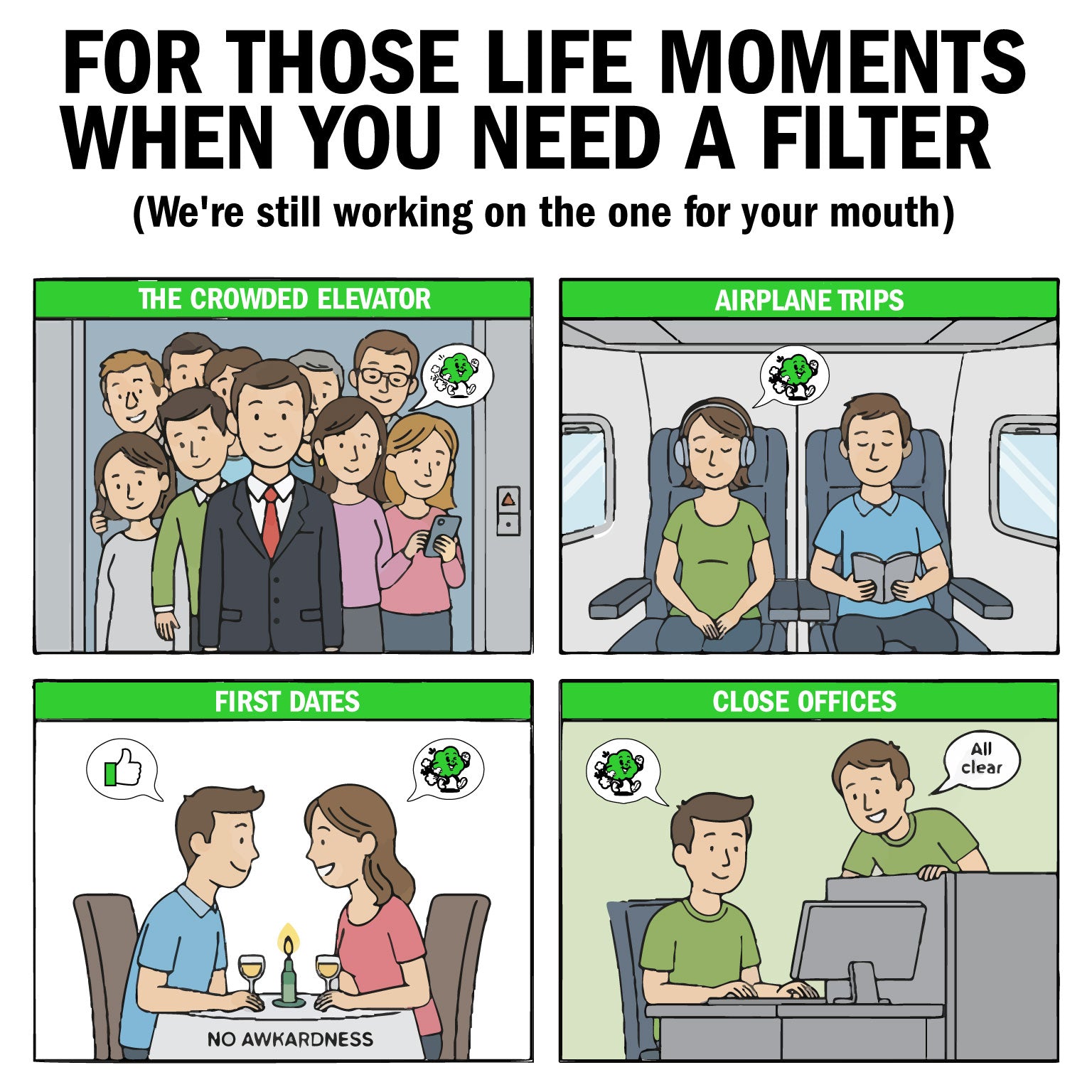 Subtle Butt Reusable Gas Neutralizers