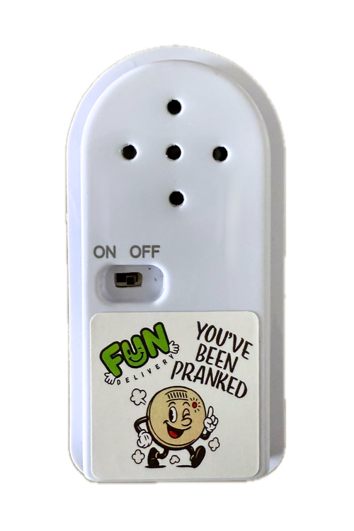 Bleepin' Battery prank device front view