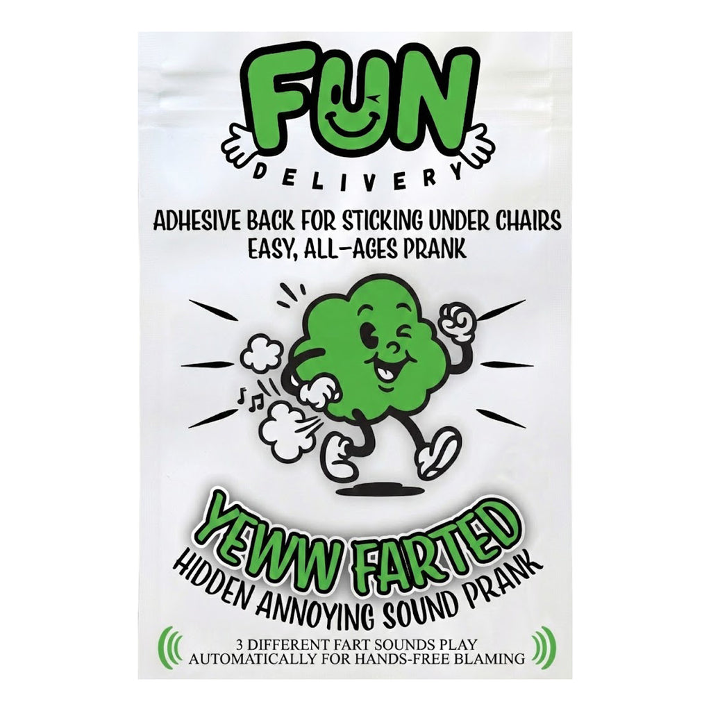 Yeww Farted hidden fart noise prank retail packaging