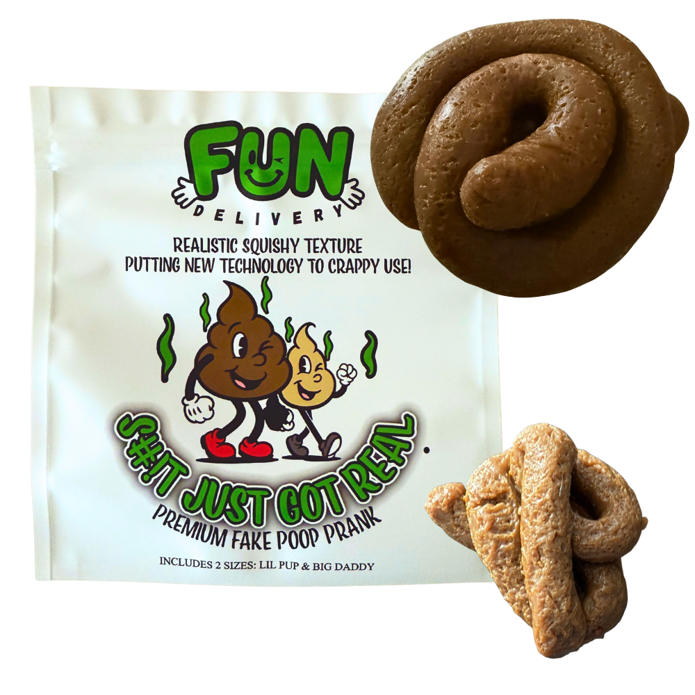 S#!t Just Got Real: Premium Fake Poop Prank 2 Different Realistic Mushy Pieces for Gags & Jokes
