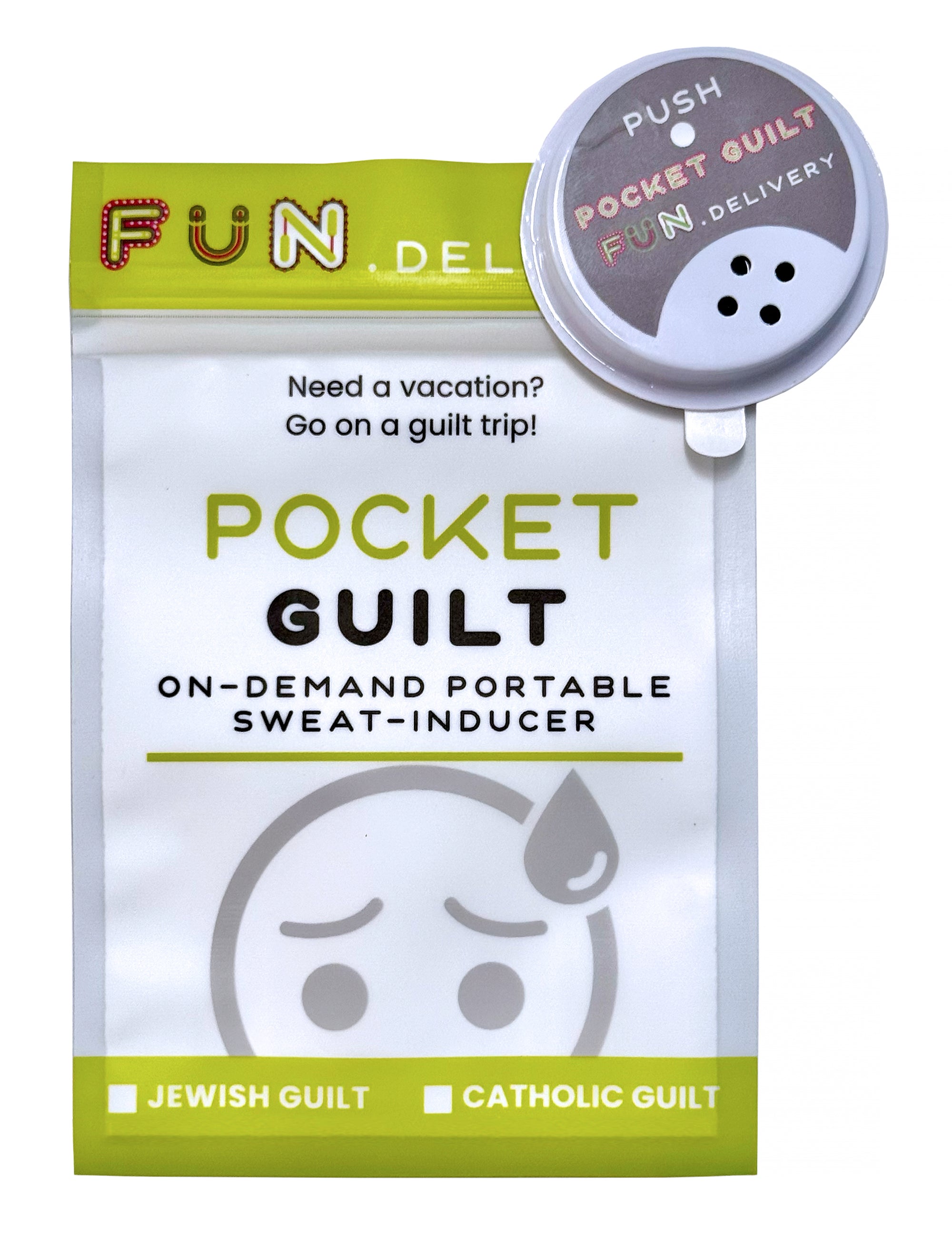 Pocket Catholic Guilt: On-Demand Portable Sweat Inducer