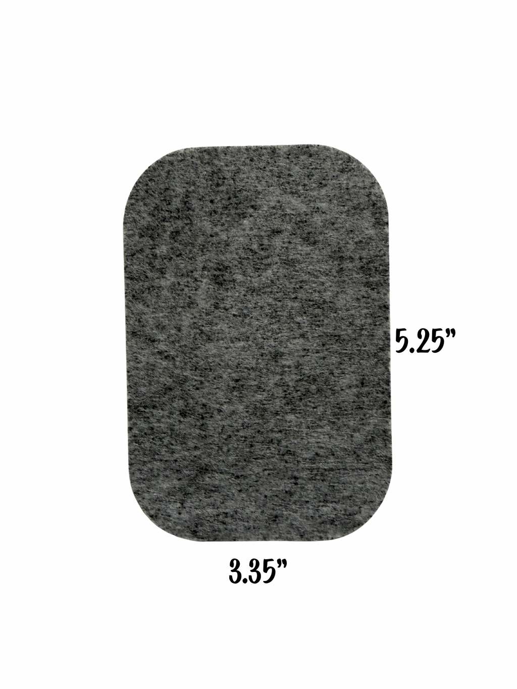 Subtle Butt activated carbon odor filter pad dimensions