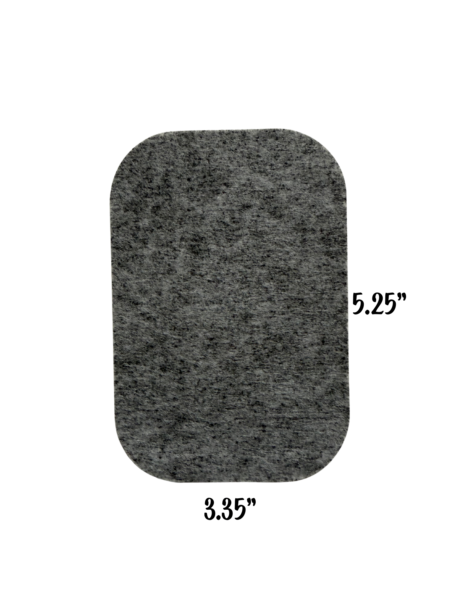 Subtle Butt activated carbon odor filter pad dimensions