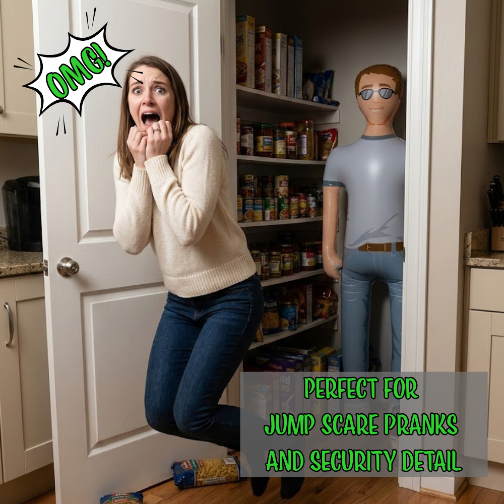 Man Akin is Perfect for Jump Scare Pranks and security detail