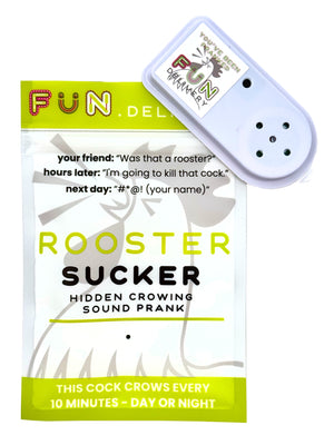 Rooster Sucker: Sound Prank for Hidden Crowing Joke Gag