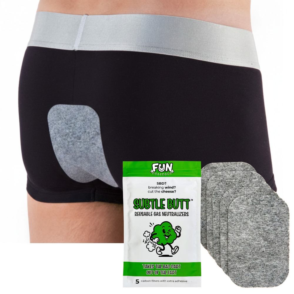 Subtle Butt gas neutralizer pad worn discreetly