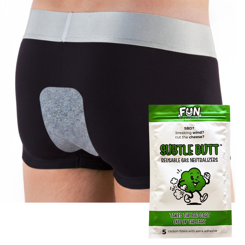 Subtle Butt gas neutralizer pad worn discreetly