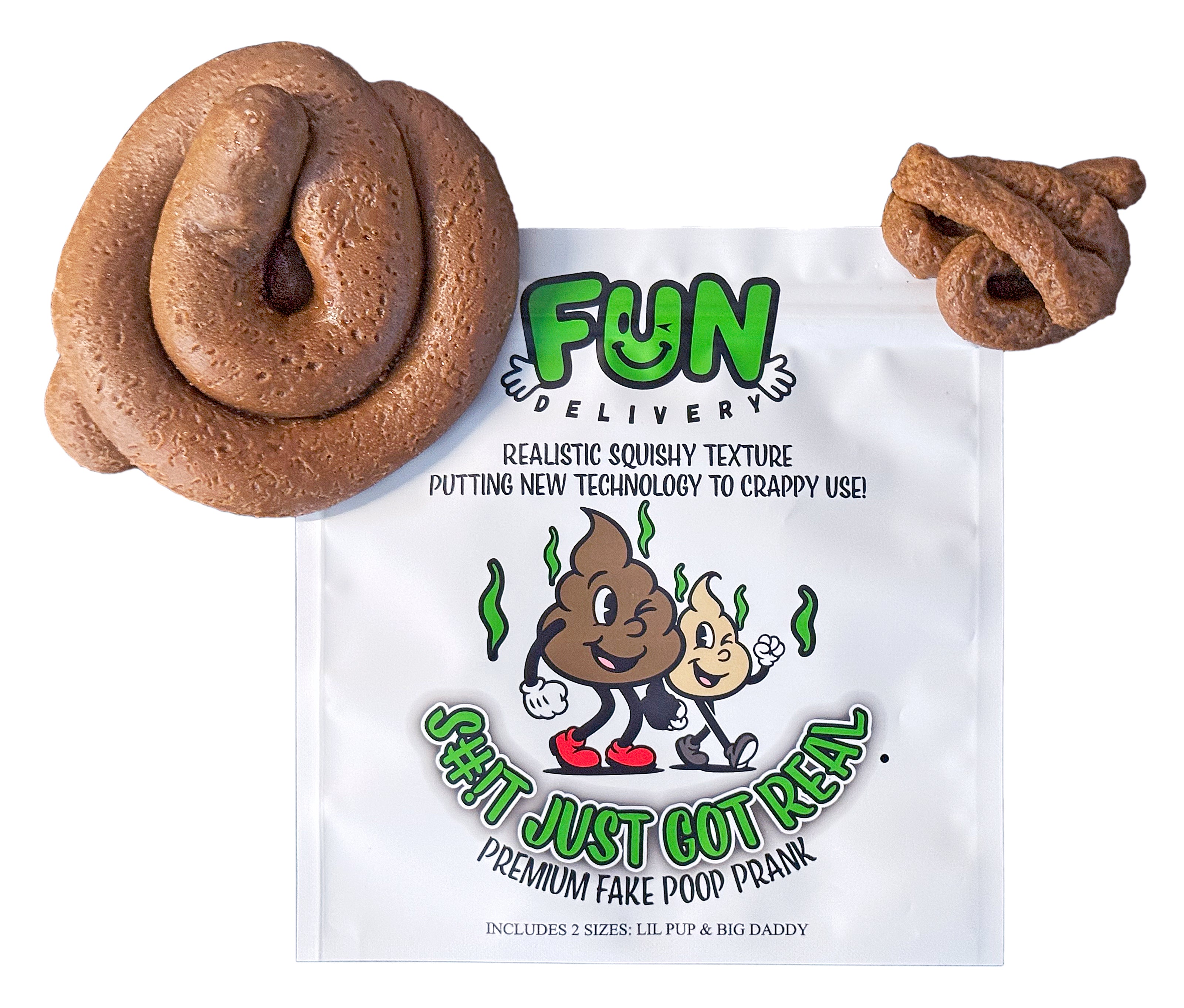S#!t Just Got Real premium fake poop prank set
