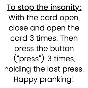 Crappy Birthday Card: neverending musical joke