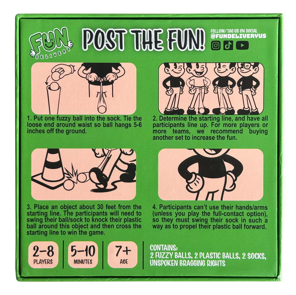 Trunk Swinging Contest how to play instruction graphic