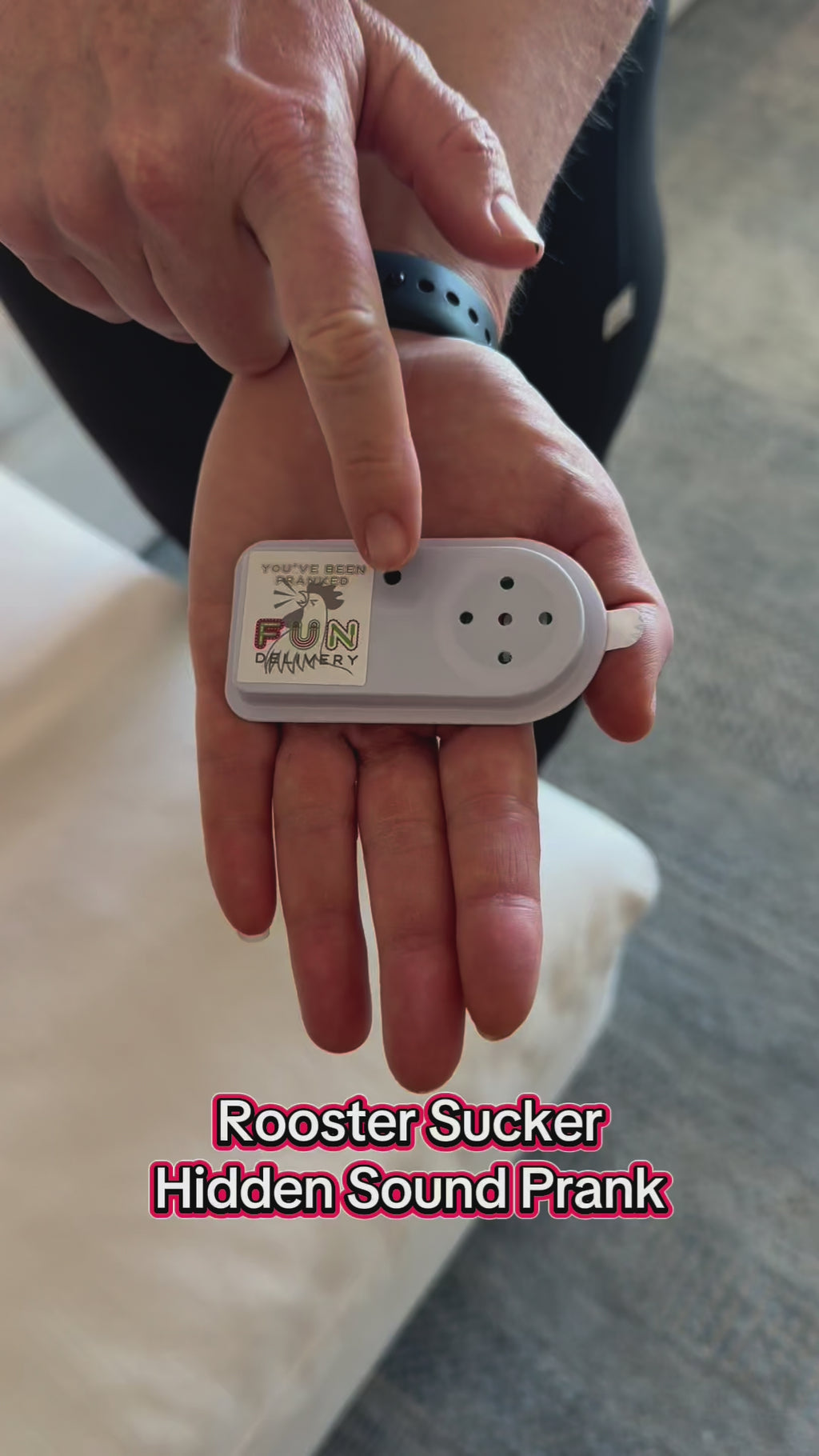 Rooster Sucker hidden rooster noise prank demo