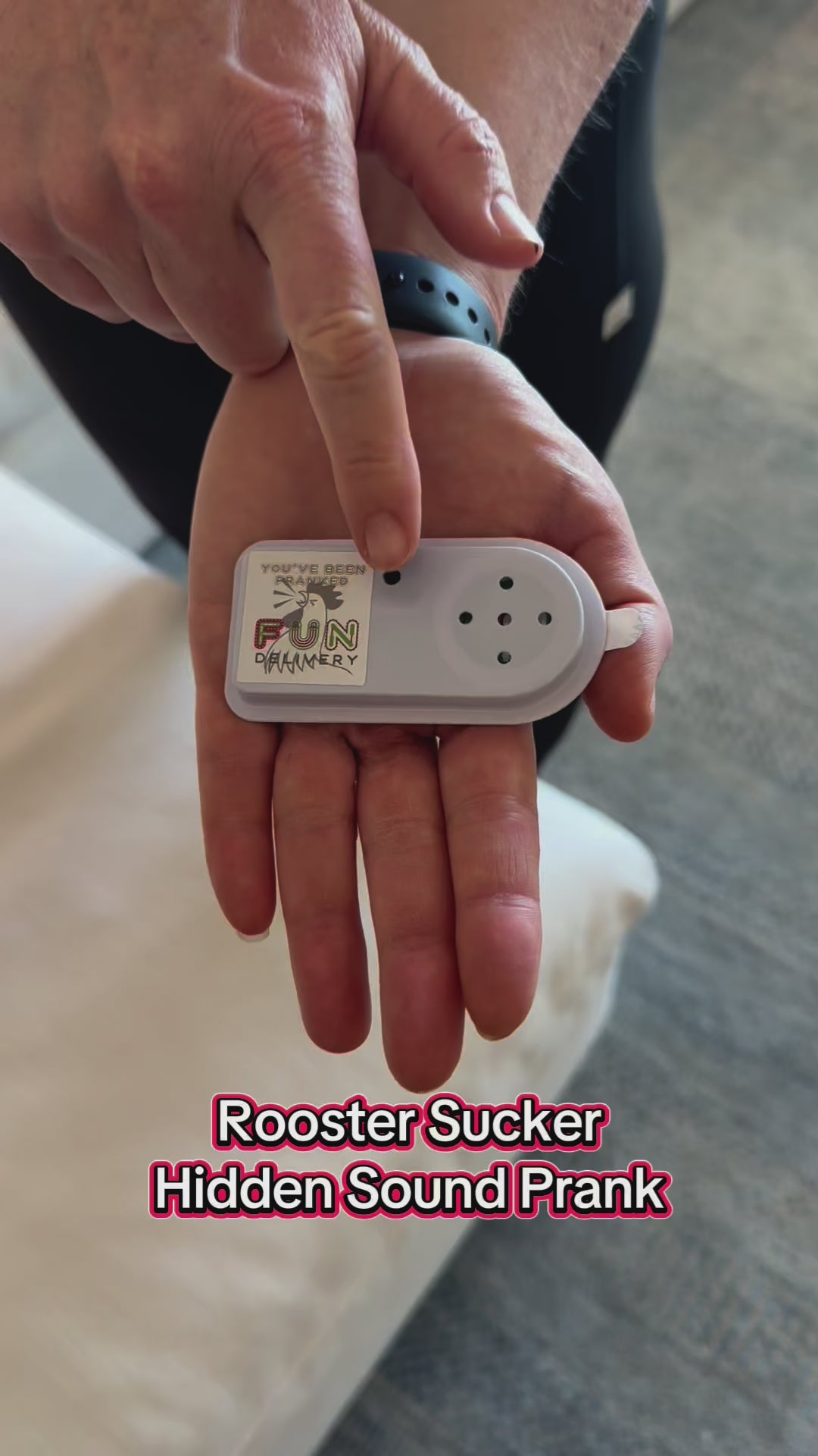Rooster Sucker hidden rooster noise prank demo