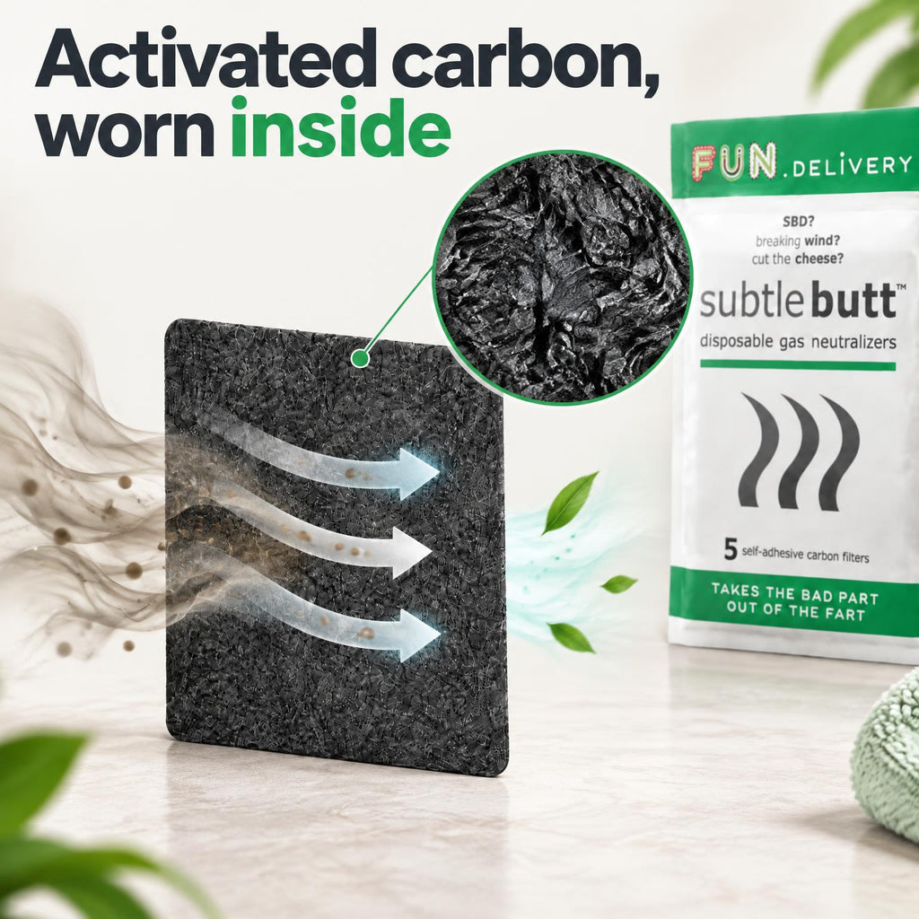Subtle Butt: Disposable Gas Neutralizers