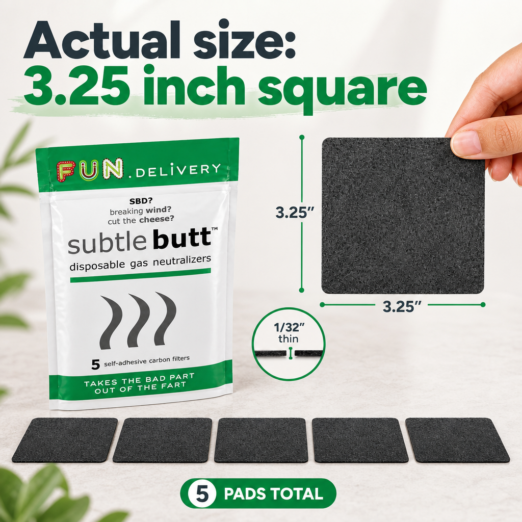 Subtle Butt: Disposable Gas Neutralizers