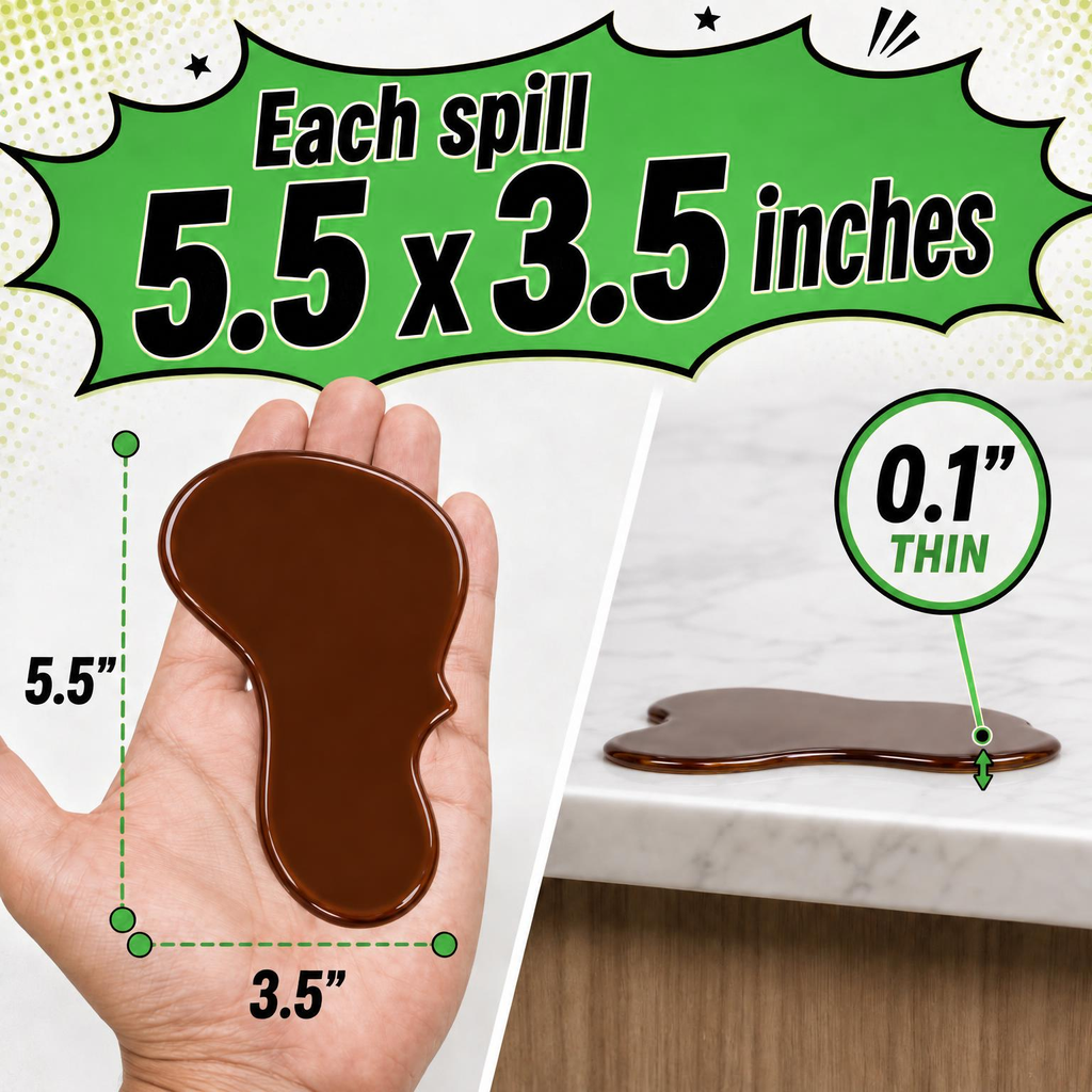 Spoof Spills realistic fake spill props with wet-look details