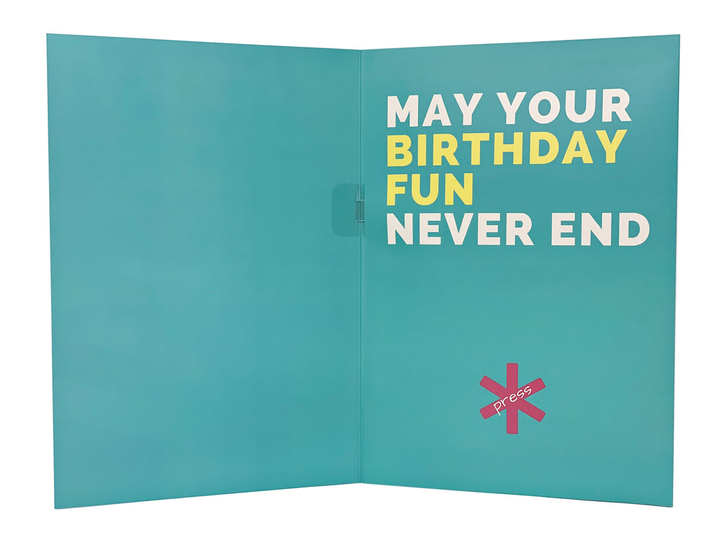 Crappy Birthday Card inside message design