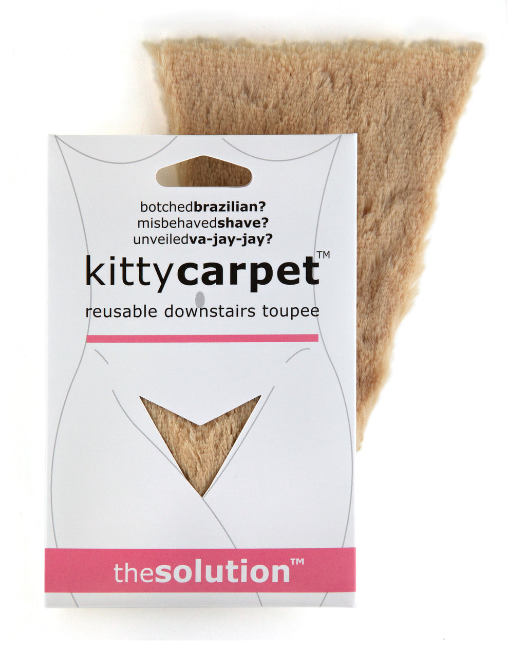 Kitty Carpet blonde faux fur novelty package