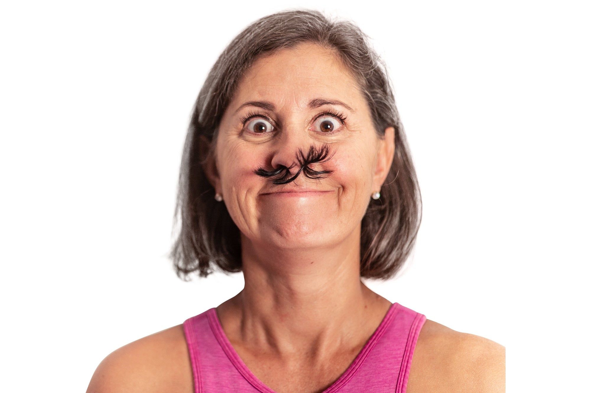 Fake Hair-Fake Mustache-Gag Gift-April Fools Day-Halloween Costume-White Elephant-Pranks