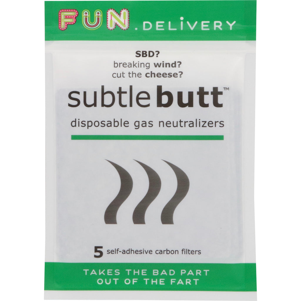 Subtle Butt disposable odor filter front packaging